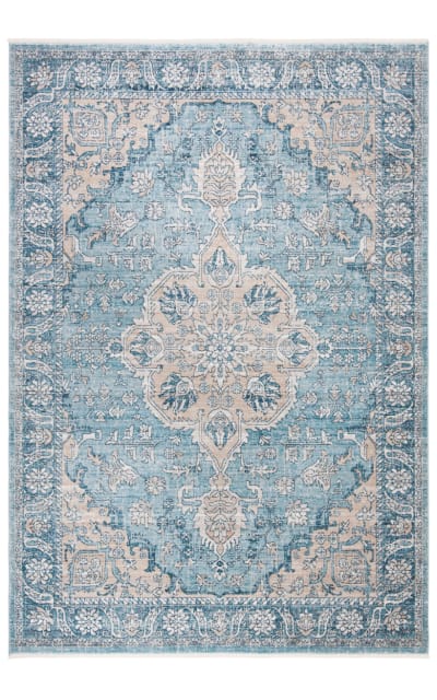 Victoria Vic902n Blue - Grey Area Rug