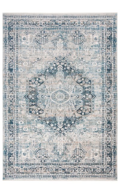 Victoria Vic933f Blue - Grey Area Rug