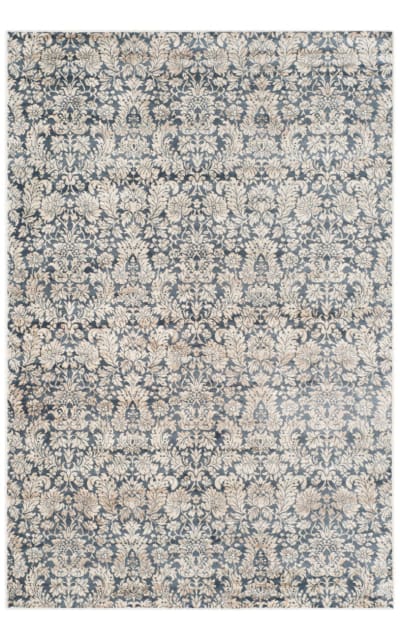 Vintage Vtg437n Navy - Creme Area Rug