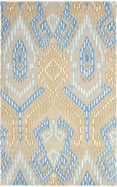 Wyndham Wyd373b Beige - Blue Area Rug