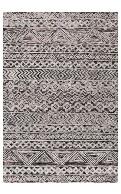 Abstract Abt252f Grey - Brown Area Rug