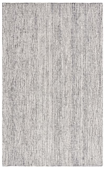 Abstract Abt483Z Black - Grey Area Rug