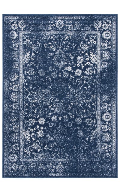 Adirondack ADR109N Navy - Ivory Area Rug