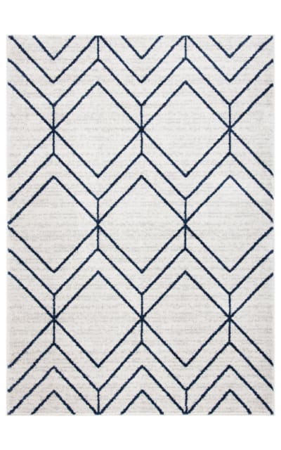 Adirondack ADR241N Light Grey - Navy Area Rug