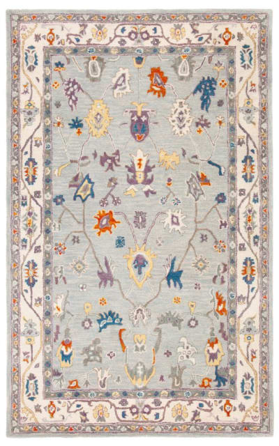 Anatolia An513f Grey - Ivory Area Rug