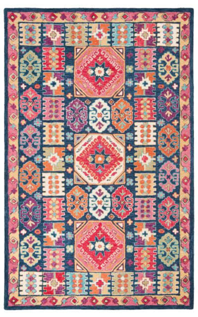 Aspen Apn518m Blue - Red Area Rug