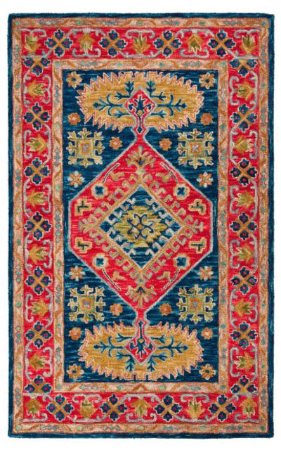 Aspen Apn523q Red - Blue Area Rug