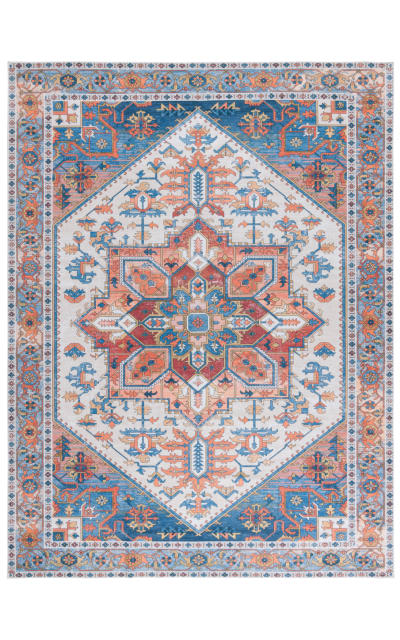 Arizona ARZ120Q Rust - Navy Area Rug