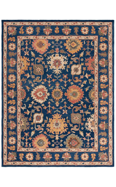Antiquity AT511N Navy - Beige Area Rug