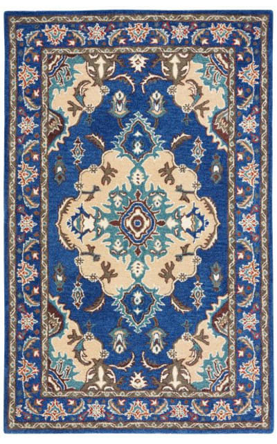 Antiquity At520m Blue - Ivory Area Rug