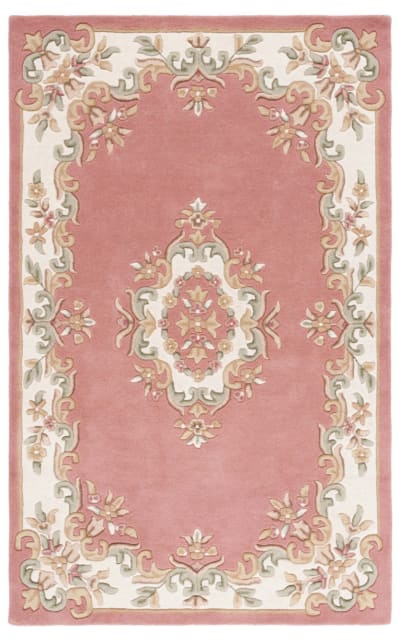 Aubusson AUB301U Pink - Ivory Area Rug
