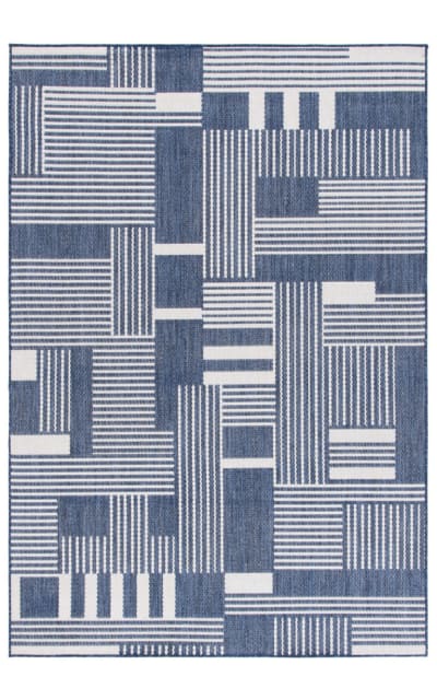 Safavieh Beach House BHS402N Navy - Ivory Area Rug