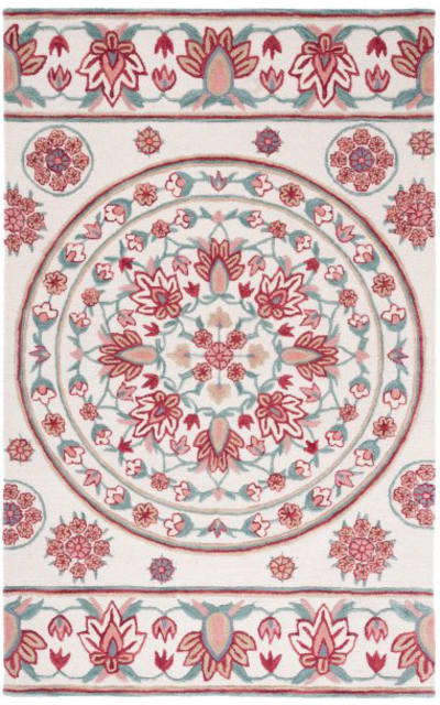 Bellagio Blg601a Ivory - Red Area Rug