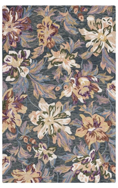 Blossom Blm467F Grey - Violet Area Rug