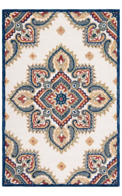 Safavieh Blossom Blm561a Ivory - Green Area Rug