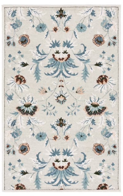 Safavieh Blossom BLM572W Sage - Blue Area Rug
