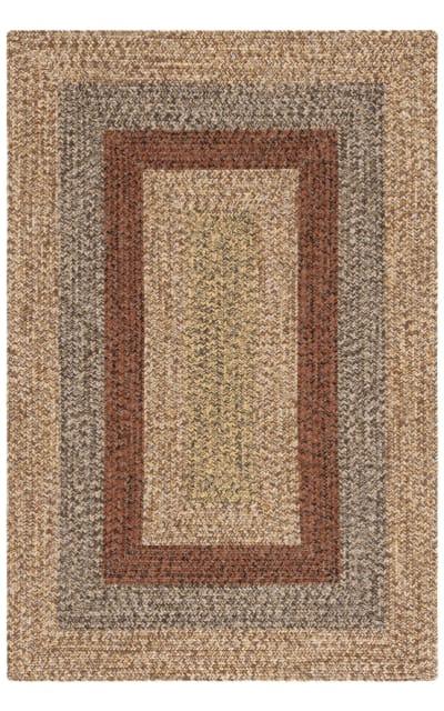 Braided BRD318T Brown - Gold | Rug Studio