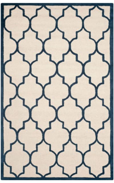 Safavieh Cambridge Cam134z Ivory - Navy Area Rug