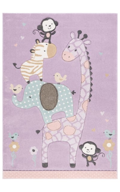 Carousel Kids Crk120V Purple Area Rug