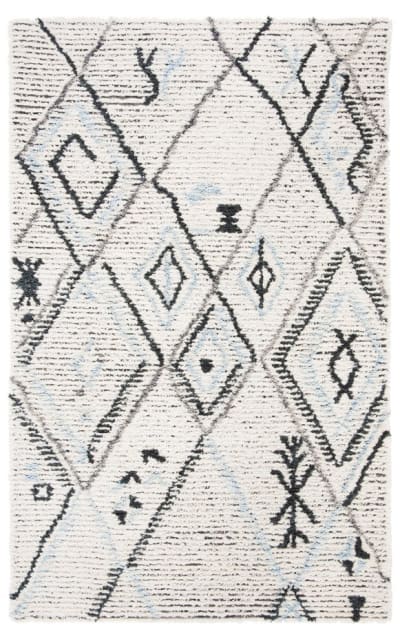 Safavieh Casablanca Shag Csb637a Grey - Ivory Area Rug