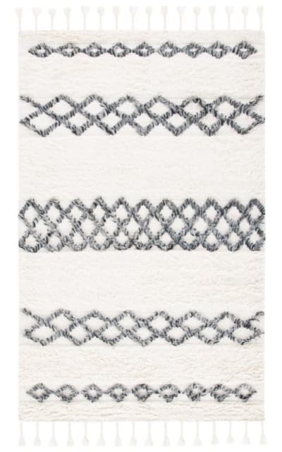 Safavieh Casablanca Csb925a Ivory - Dark Grey Area Rug