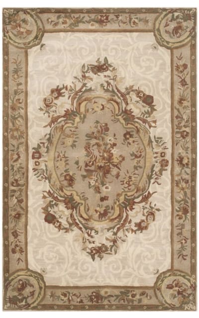 Empire Em414c Ivory - Light Grey Area Rug