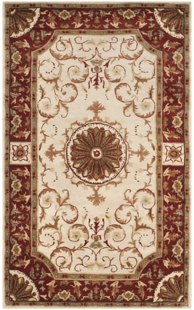 Empire Em459a Ivory - Red Area Rug