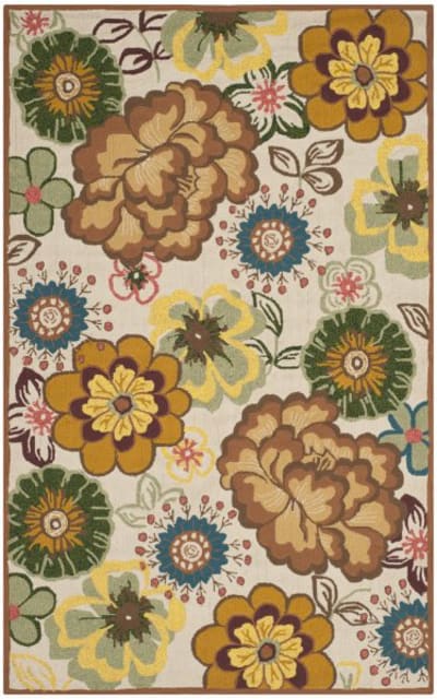 Four Seasons Frs467a Ivory - Brown Area Rug