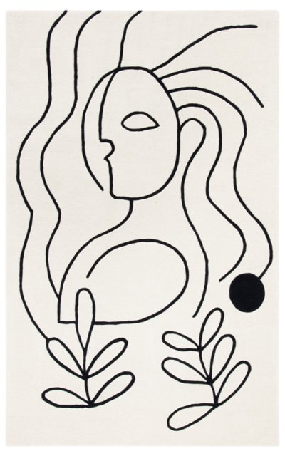 Safavieh Fifth Avenue Ftv111a Ivory - Black Area Rug