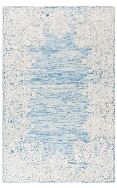 Glamour Glm658m Blue - Ivory Area Rug