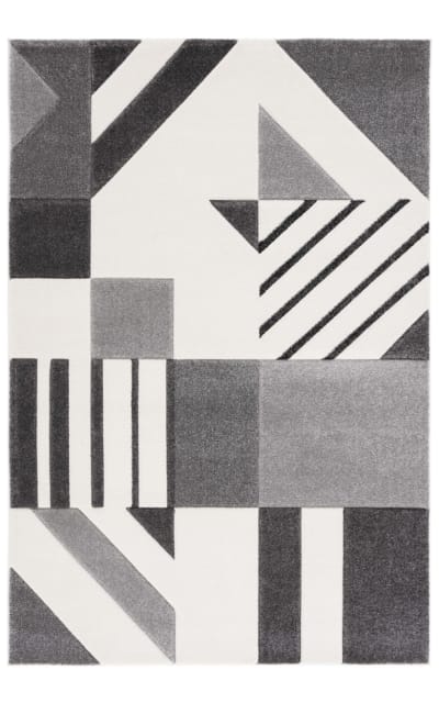 Hollywood HLW709F Ivory - Grey Area Rug