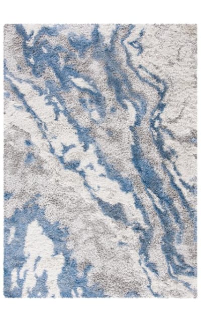 Horizon Shag Hzn890g Grey - Blue Area Rug