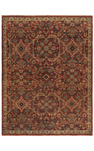 Izmir IZM179Q Red - Gold Area Rug
