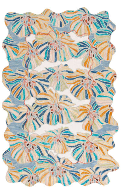 Jardin JAR359A Ivory - Blue Area Rug