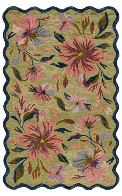 Jardin JAR373Y Light Green - Blue Area Rug