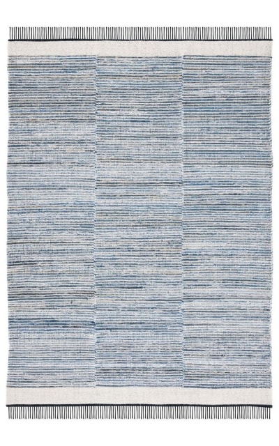 Kilim Klm310l Blue - Ivory Area Rug