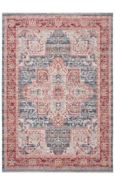 Kenitra Kra659m Blue - Red Area Rug