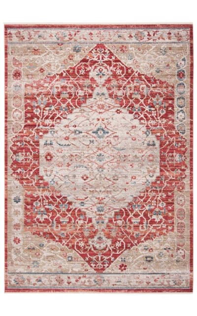 Kenitra Kra661r Red - Beige Area Rug