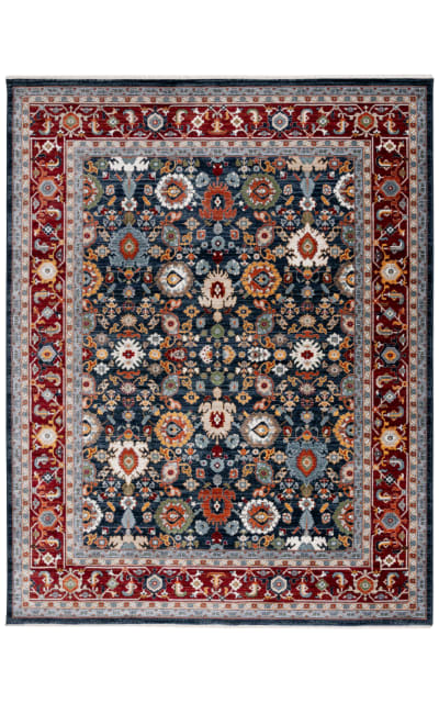 Lauren Ralph Lauren LRL1108R Navy - Red Area Rug