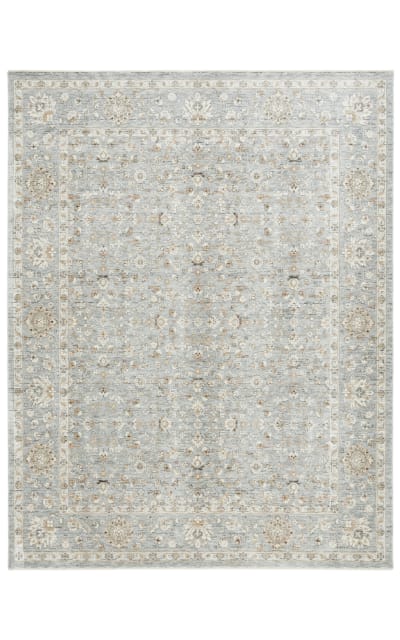 Lauren Ralph Lauren LRL1542A Grey Blue - Ivory Area Rug