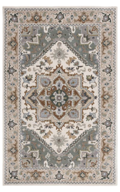 Lauren Ralph Lauren LRL6653L Ivory - Navy Area Rug