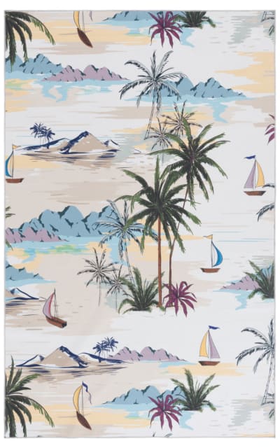 Malibu MBU829A Ivory - Taupe Area Rug