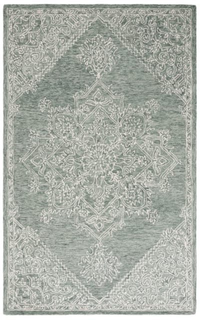 Metro MET381Y Green - Ivory Area Rug