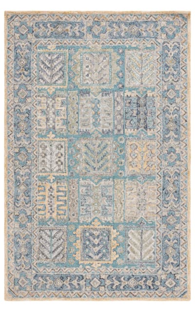 Metro MET753J Teal - Blue Area Rug