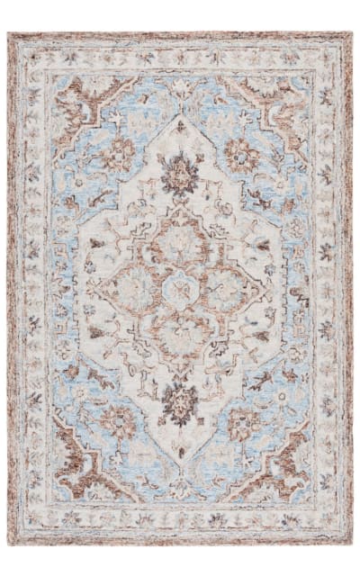 Metro MET755B Beige - Blue Area Rug