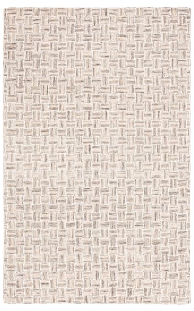 Micro-Loop MLP537E Taupe - Ivory Area Rug