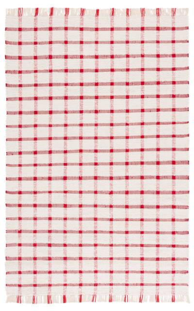Montauk MTK322Q Ivory - Red Area Rug