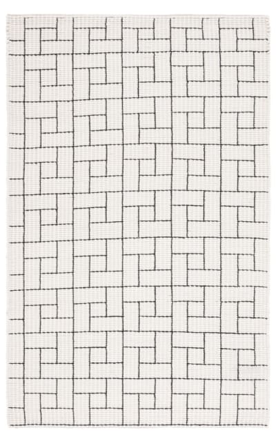 Natura NAT719A Ivory - Black Area Rug