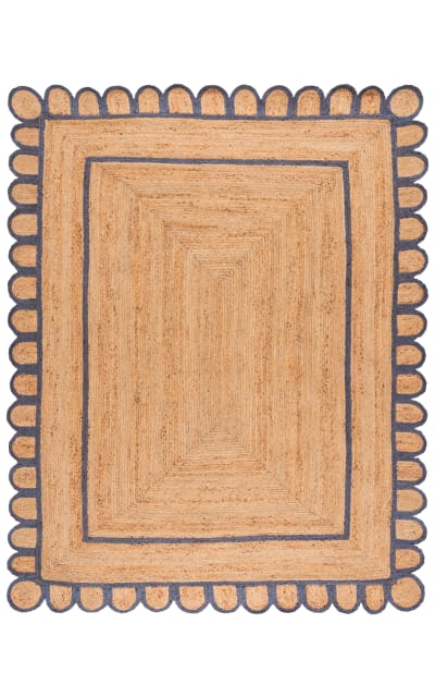 Natural Fiber NFB125M Natural - Blue Area Rug