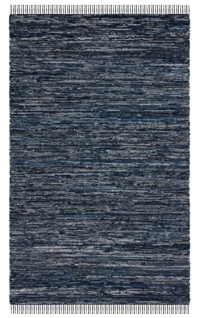 Rag Rug RAR301N Navy - Black Area Rug